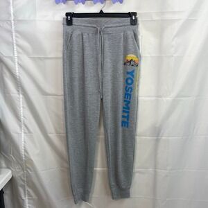 NEW Zoe + Liv women's gray Yosemite pull on lightweight jogger lounge sweatpants